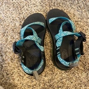 Flower pattern chacos (worn)